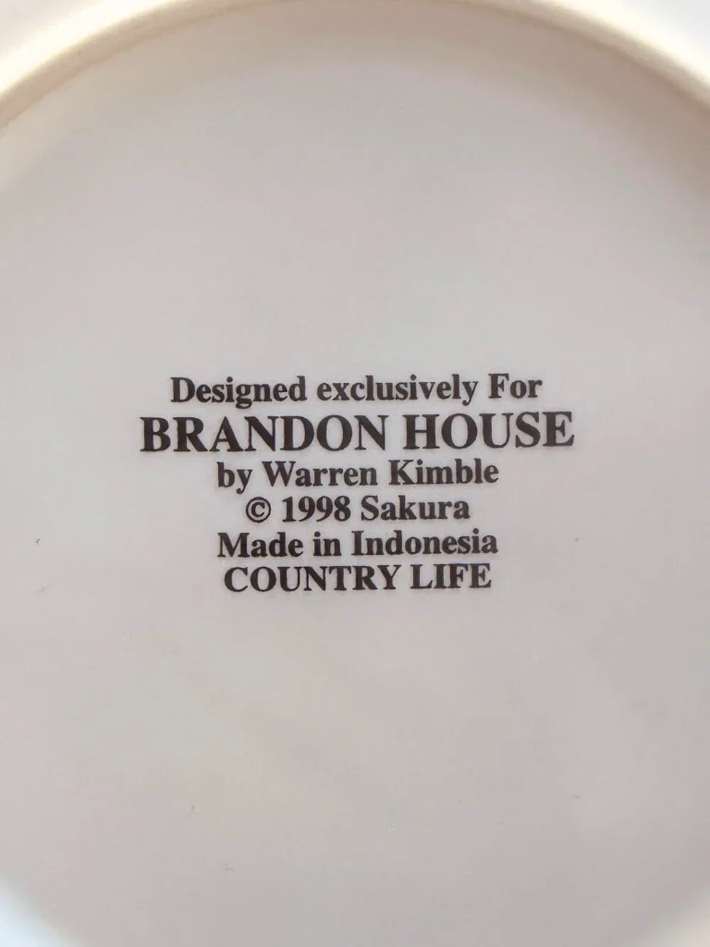 Vintage Warren Kimble Brandon House Country Life Sakura Soup Cereal Bowls Set 3